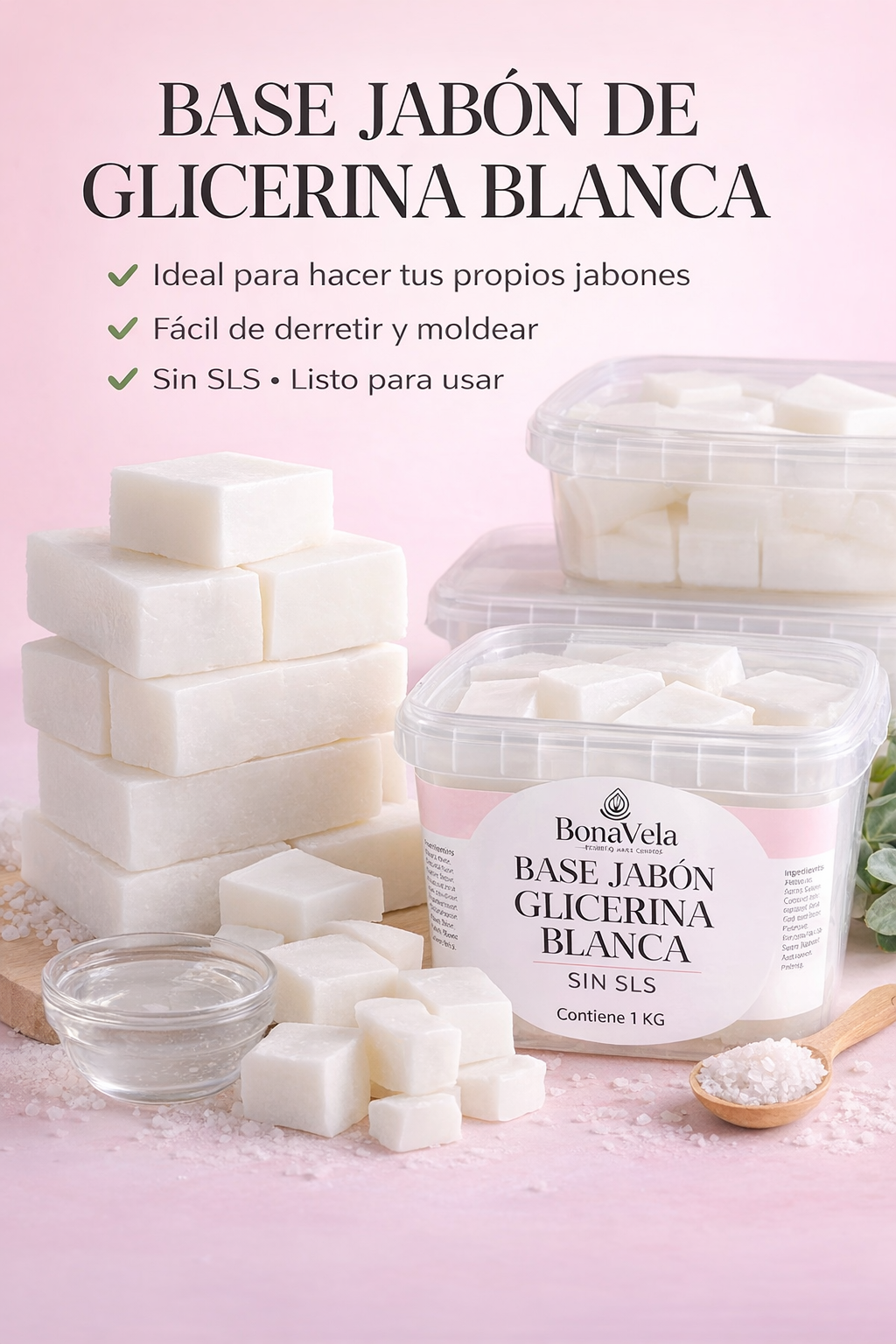 BASE JABÓN GLICERINA BLANCA | SIN SLS