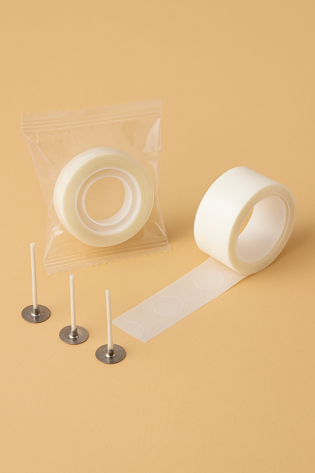 Adhesivo para mechas de velas en rollo