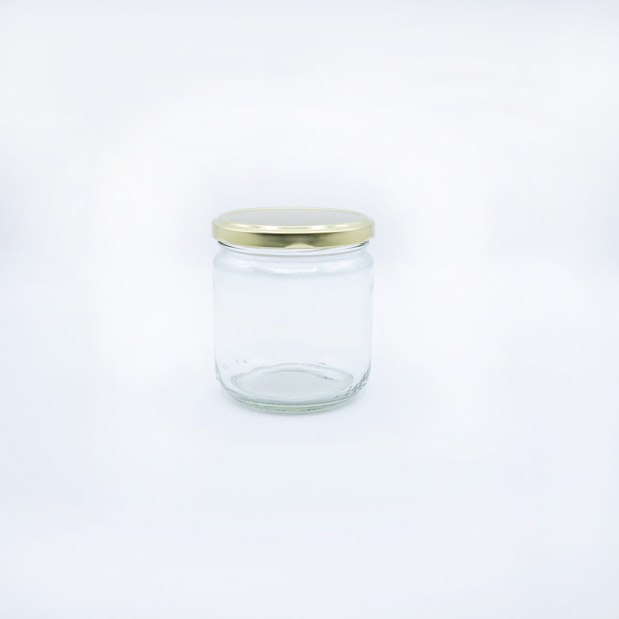 Tarro de vidrio con tapa de 350 ml (Tapa negra o dorada)