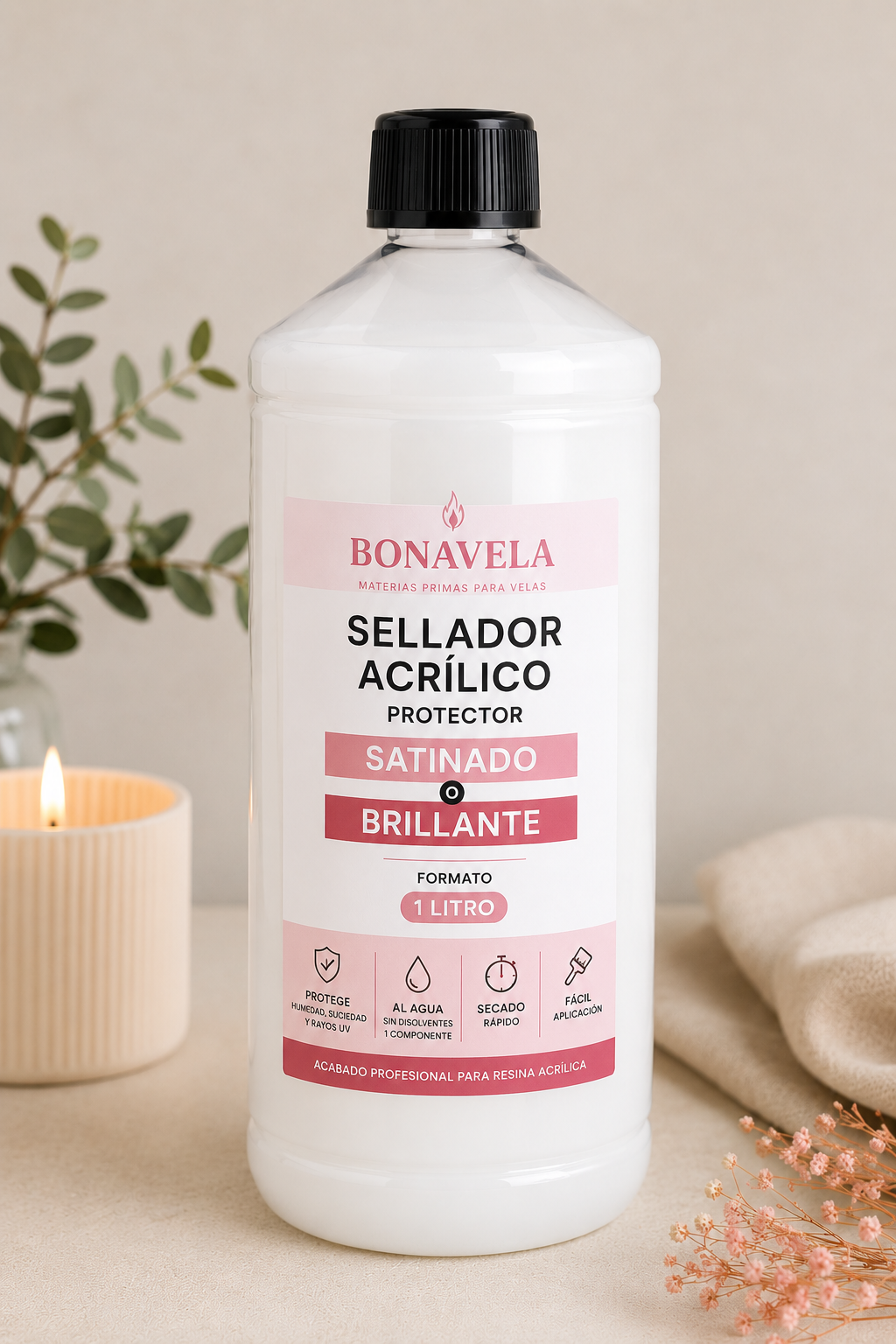 Sellador Acrílico para Resina | Satinado o Brillante