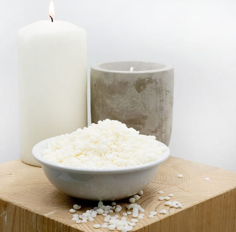CANDELISS Cera para velas en Vaso 1kg. Cera de soja bajo punto de fusion  para hacer velas caseras 1kg Material hacer velas blancas aromaticas color
